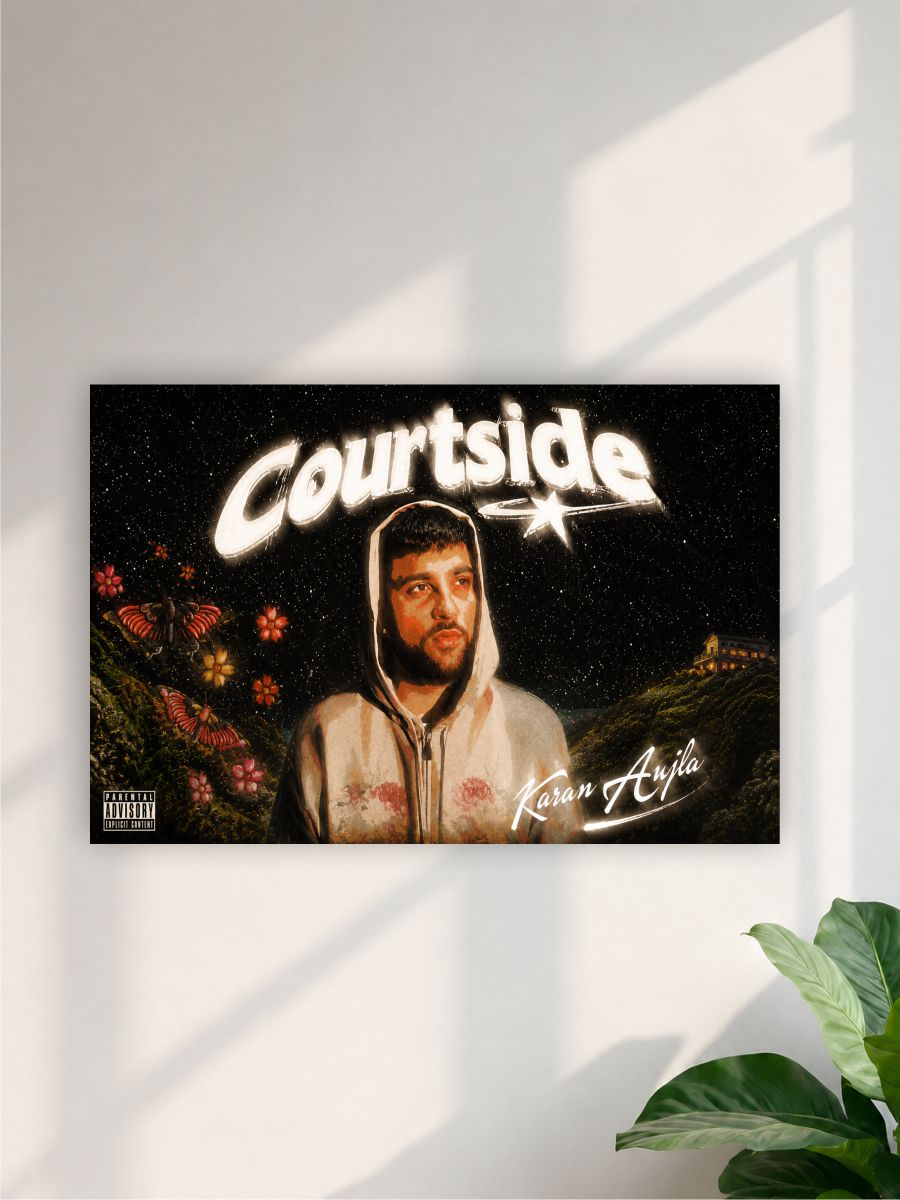 Karan Aujla Courtside Wall Poster | Punjabi Singer Wall Art