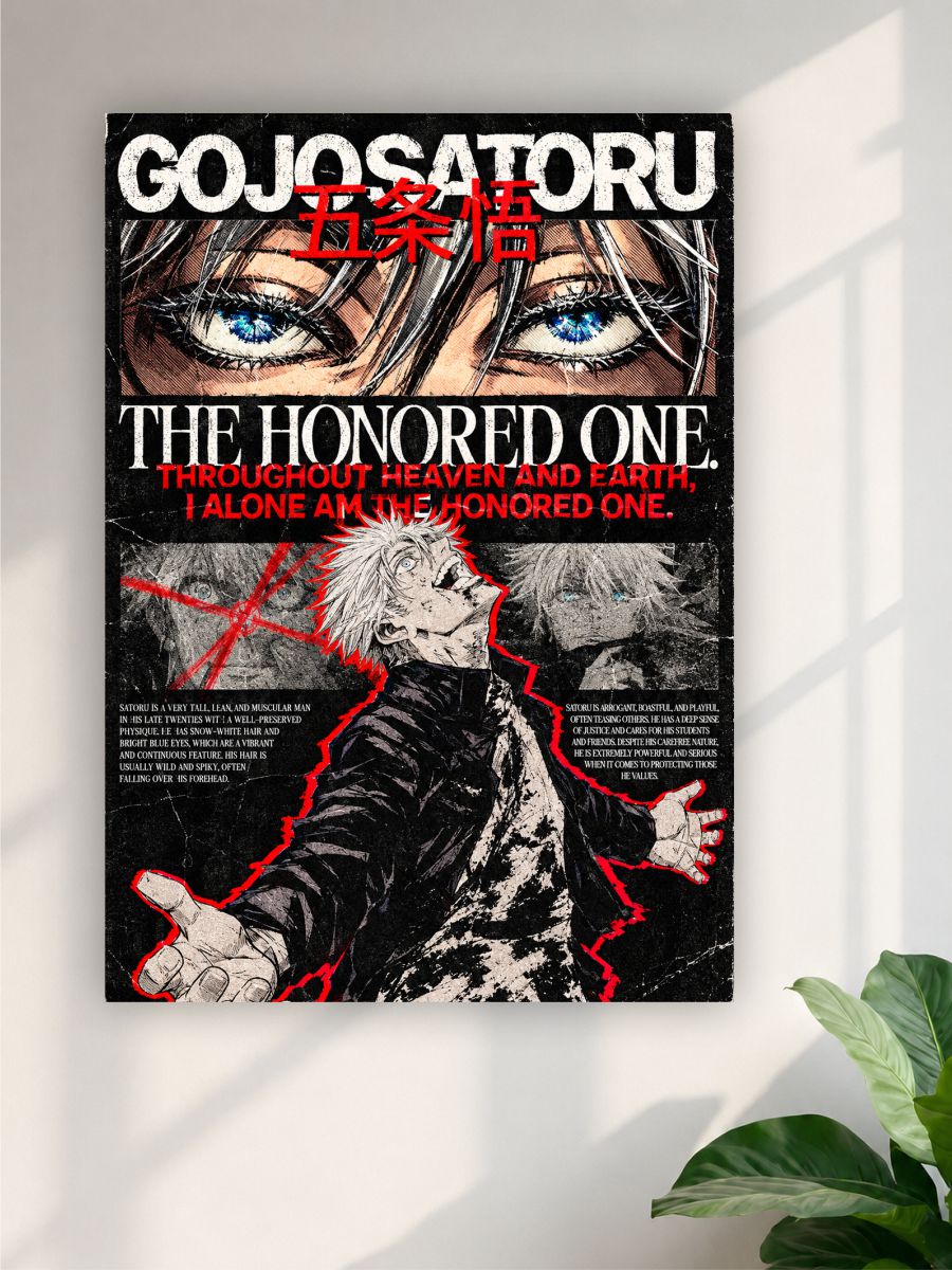 Gojo Satoru Anime Wall Poster