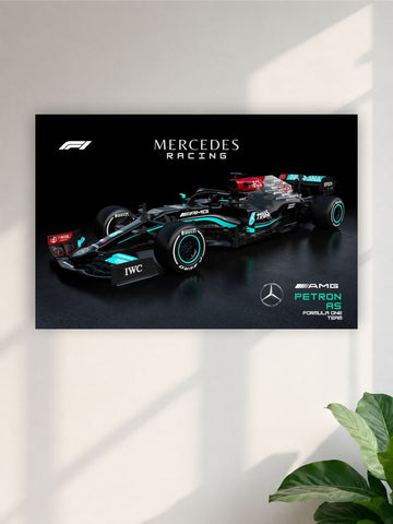 Mercedes AMG F1 Racing Car Wall Poster | Formula 1 Poster
