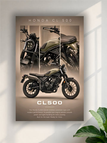 Honda CL500 Scrambler Bike Poster | Single Poster