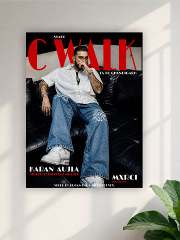 Karan Aujla Chitta Kurta Wall Poster | Punjabi Singer Poster