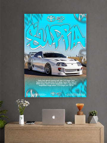 Toyota Supra Wall Poster | JDM Sports Car