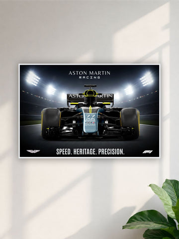 Aston Martin F1 Racing Car Poster | Formula 1 Motorsport Wall Art