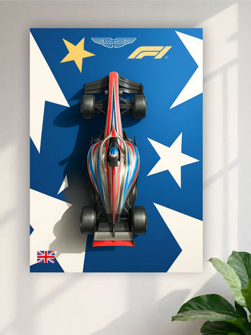 Aston Martin F1 Racing Car Poster | Formula 1 Motorsport