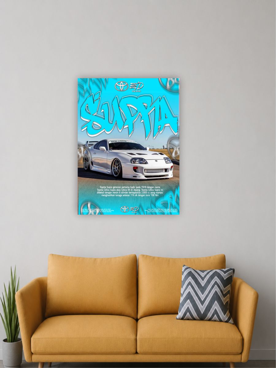 Toyota Supra Wall Poster | JDM Sports Car