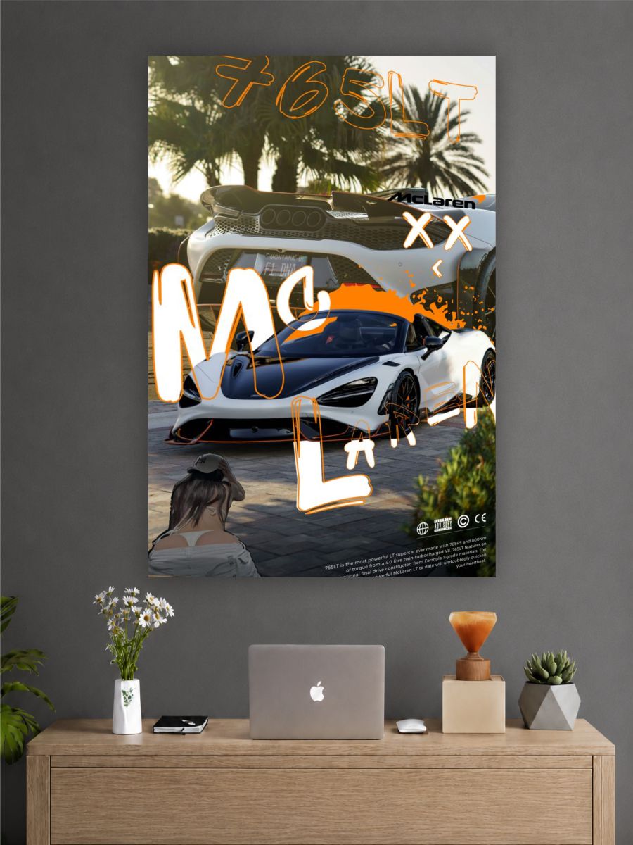 McLaren 765LT Wall Poster | Luxury Supercar