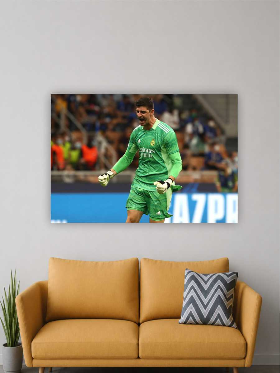 Football Goalkeeper Green Jersey Wall Poster | Sports Wall Art