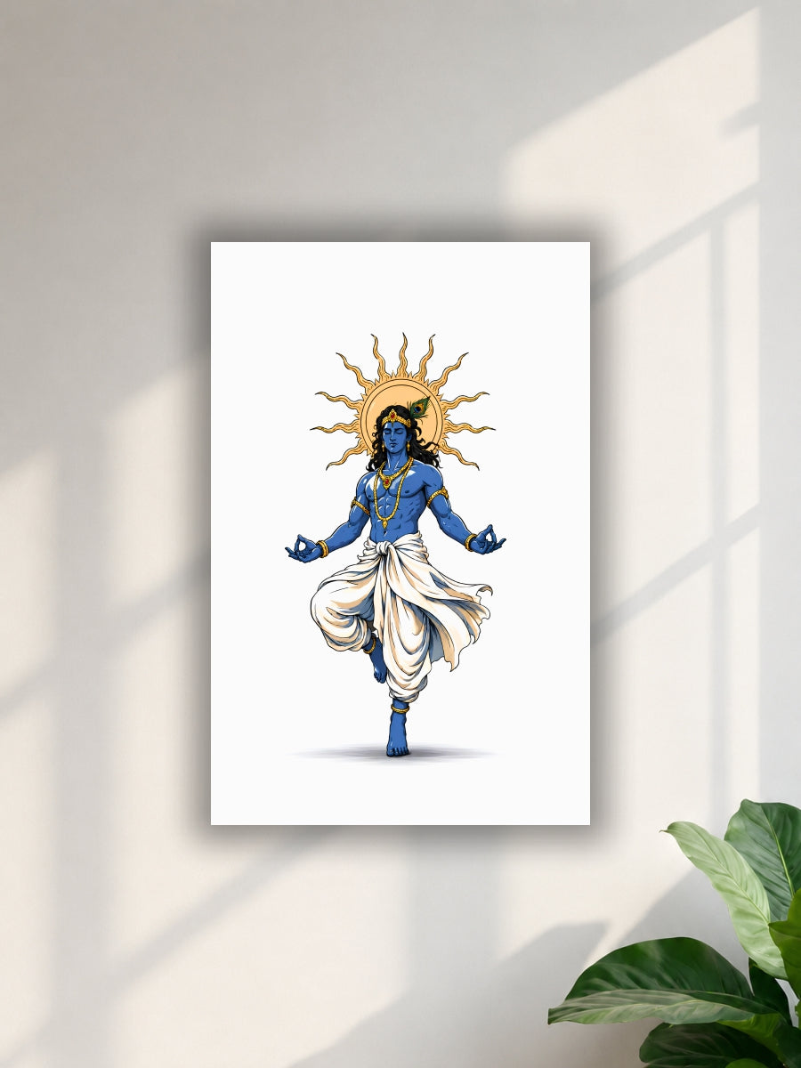 Lord Krishna Meditation Poster | Single Poster