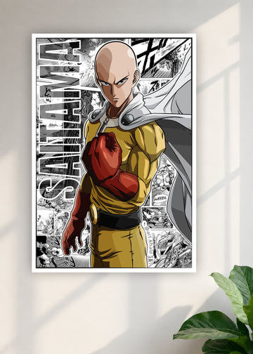 One Punch Man Saitama Anime Wall Poster