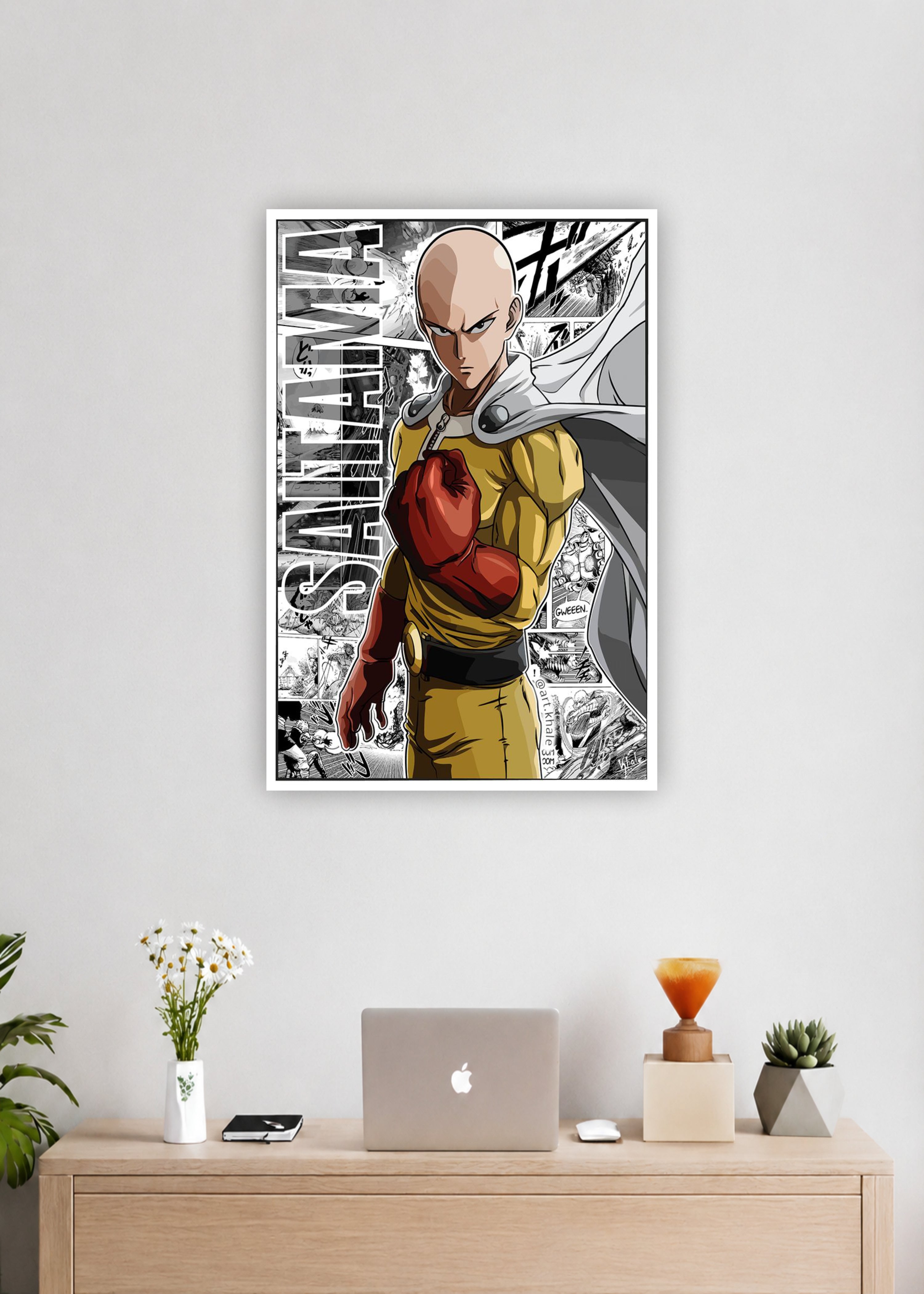 One Punch Man Saitama Anime Wall Poster