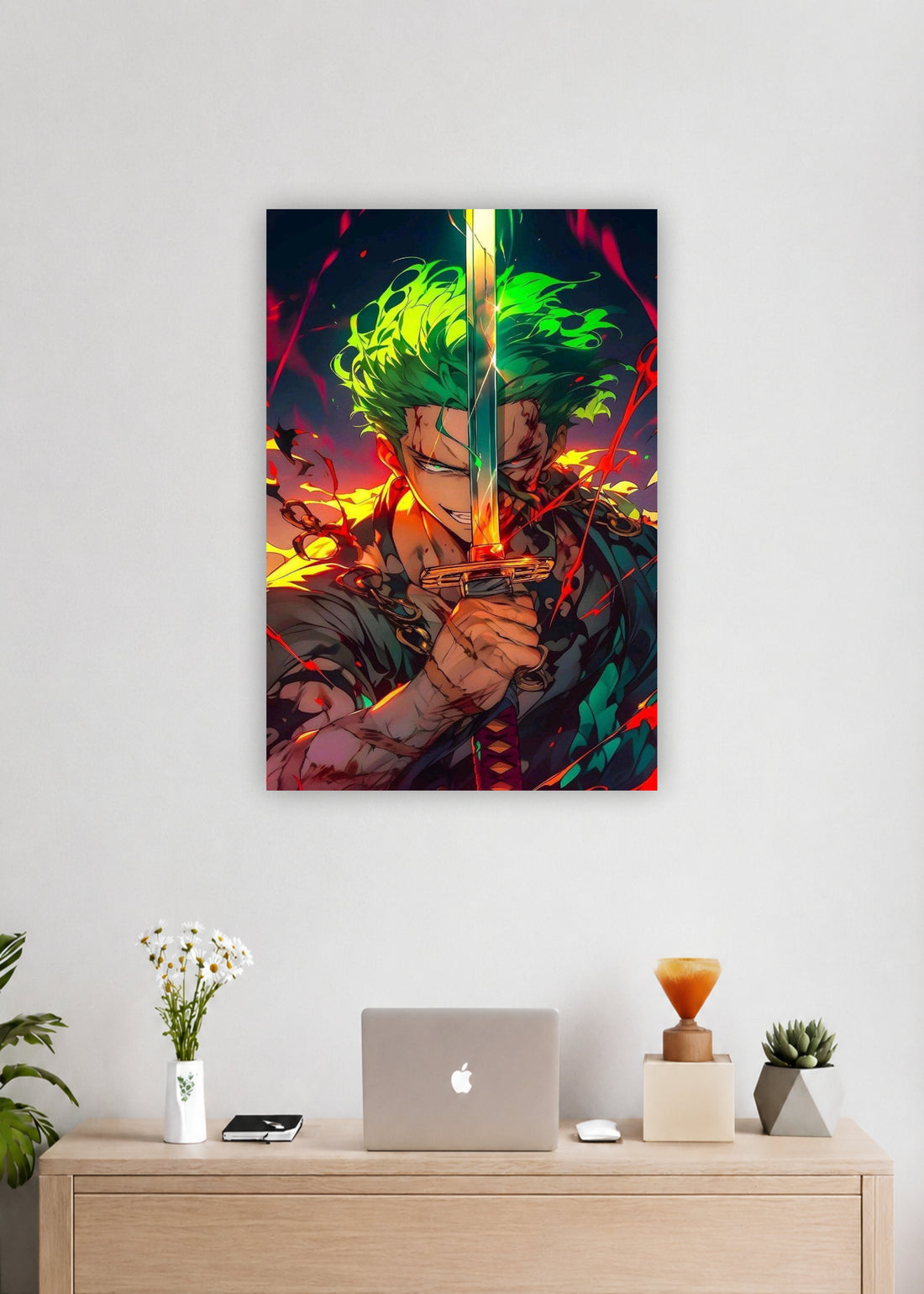 One Piece Roronoa Zoro Epic Sword Anime Wall Poster