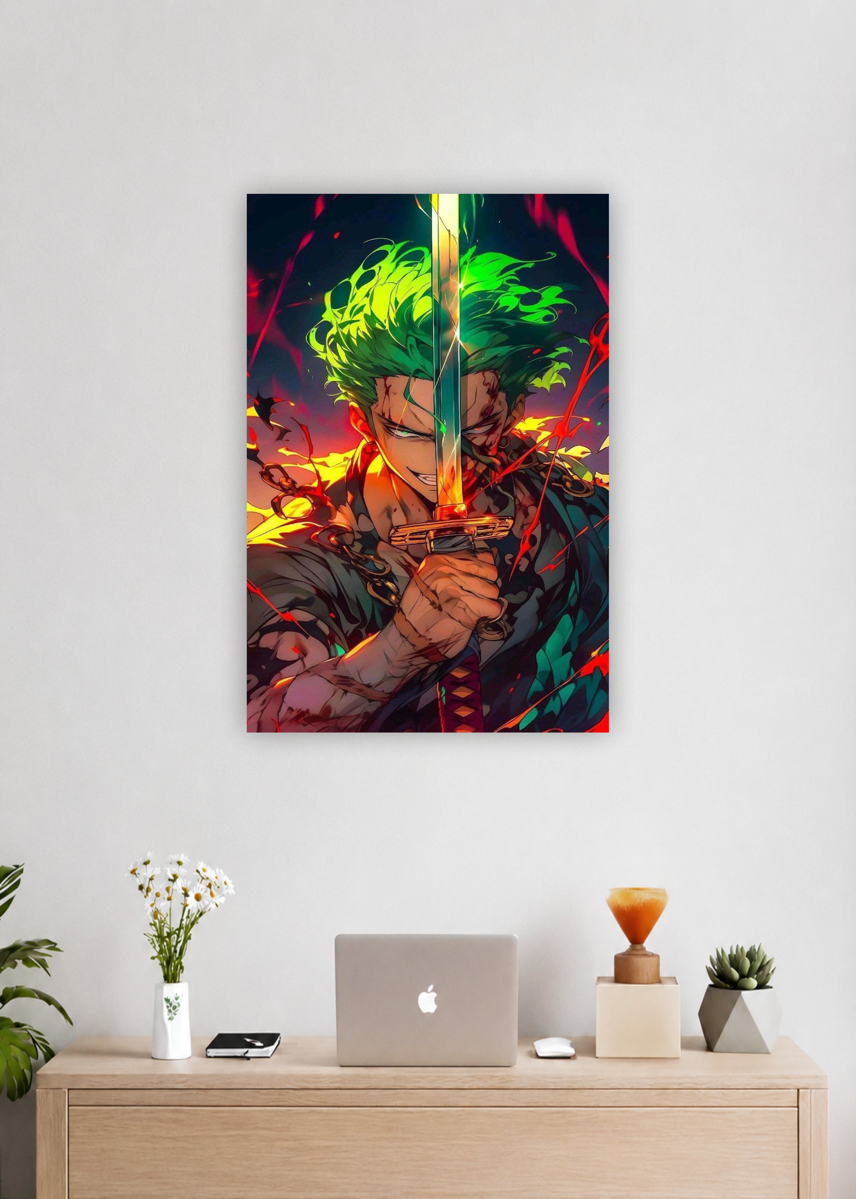 One Piece Roronoa Zoro Epic Sword Anime Wall Poster