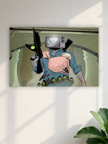Skibidi Toilet TV Man Poster