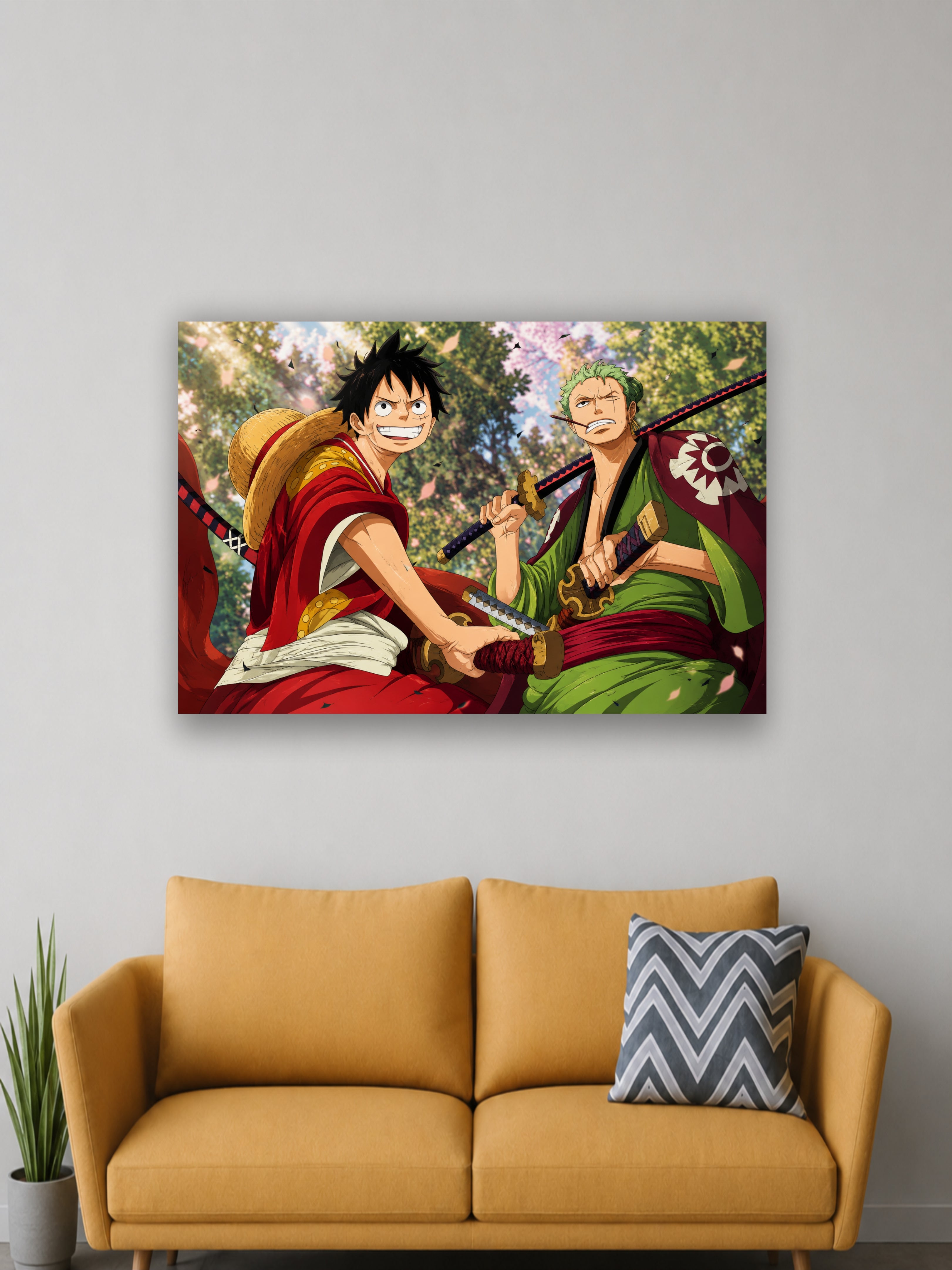 One Piece Luffy & Zoro Anime Poster