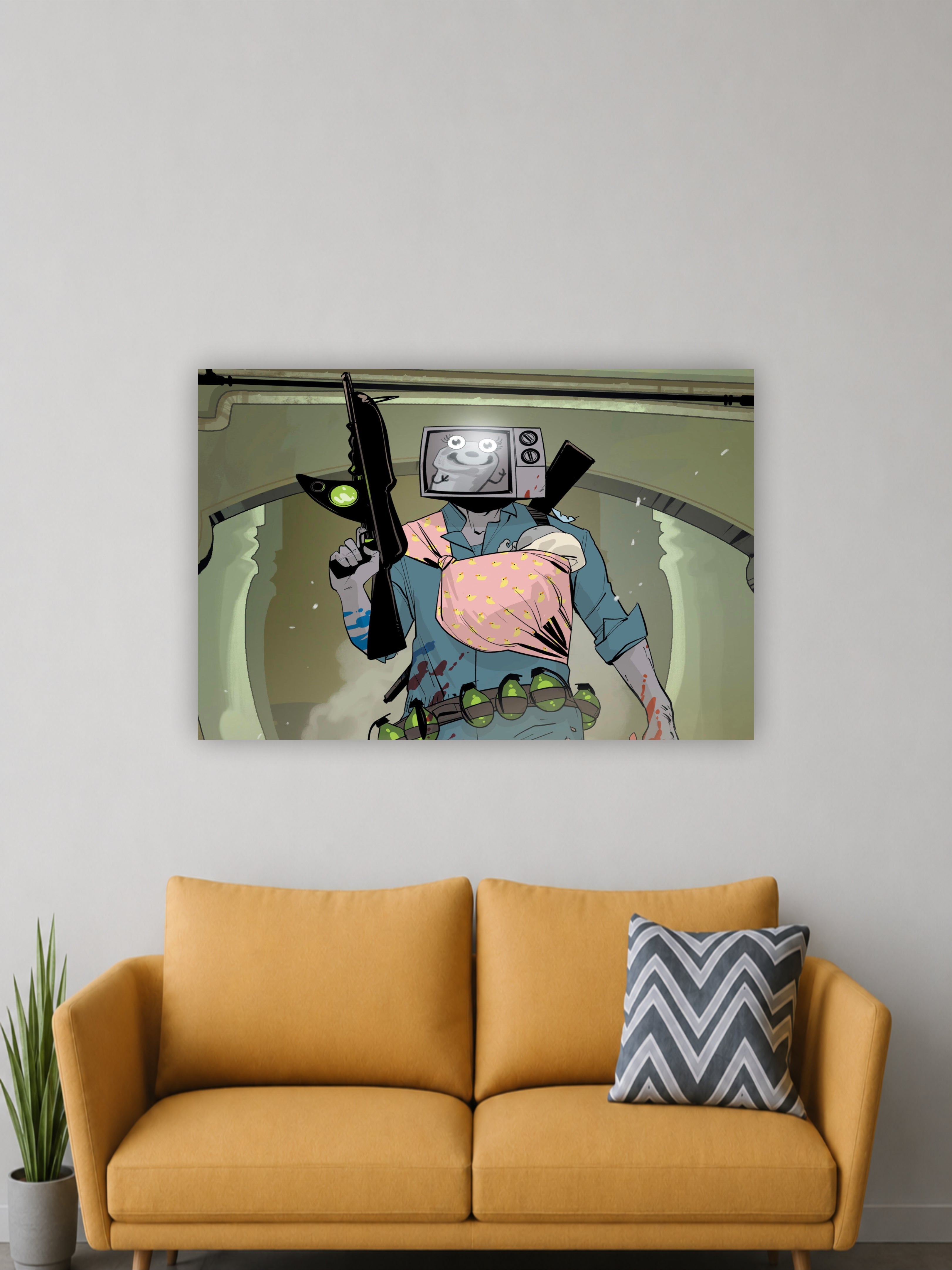 Skibidi Toilet TV Man Poster