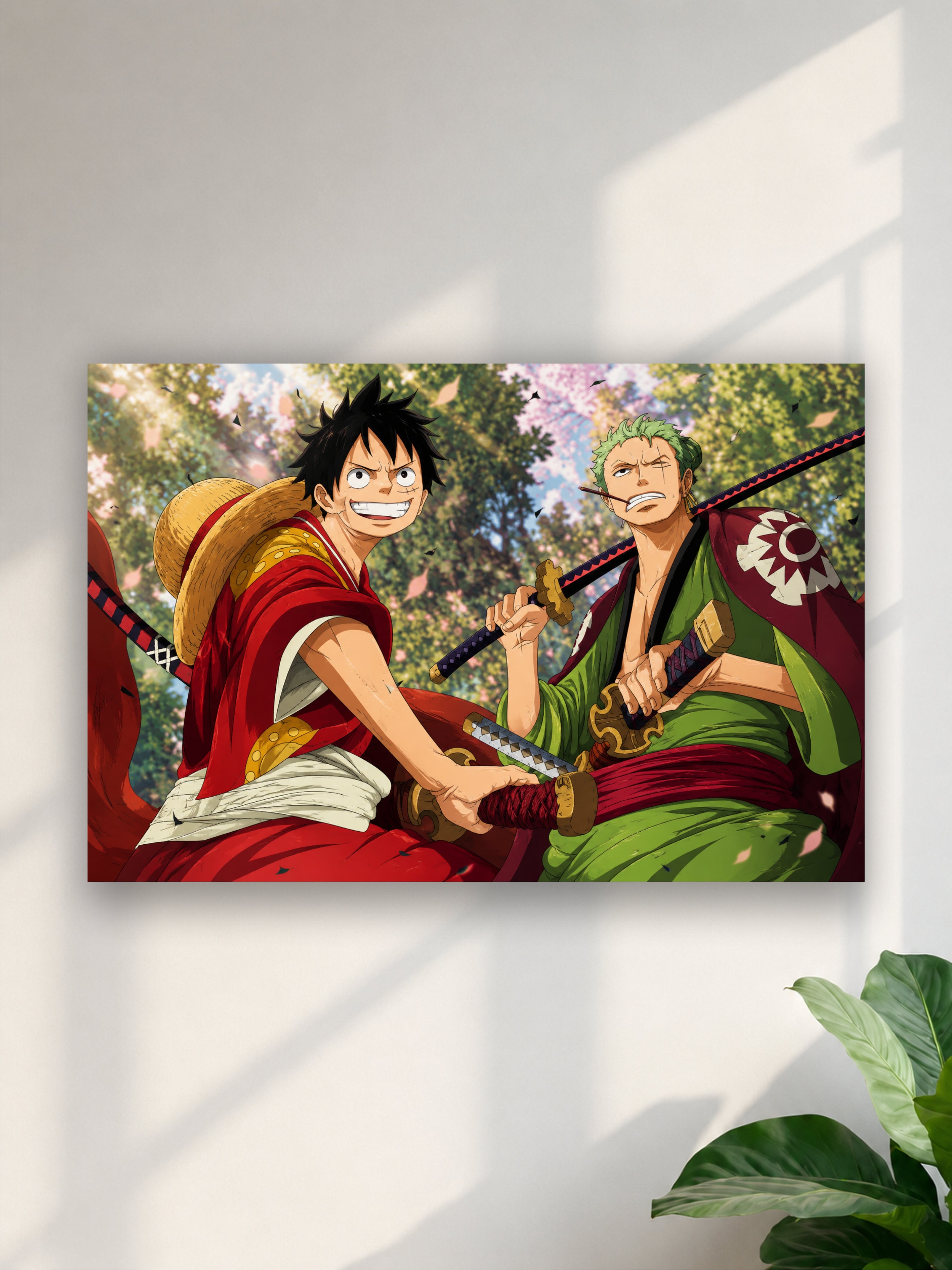 One Piece Luffy & Zoro Anime Poster