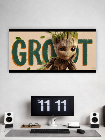 Groot Wall Poster | Cute Marvel Character Wall Art