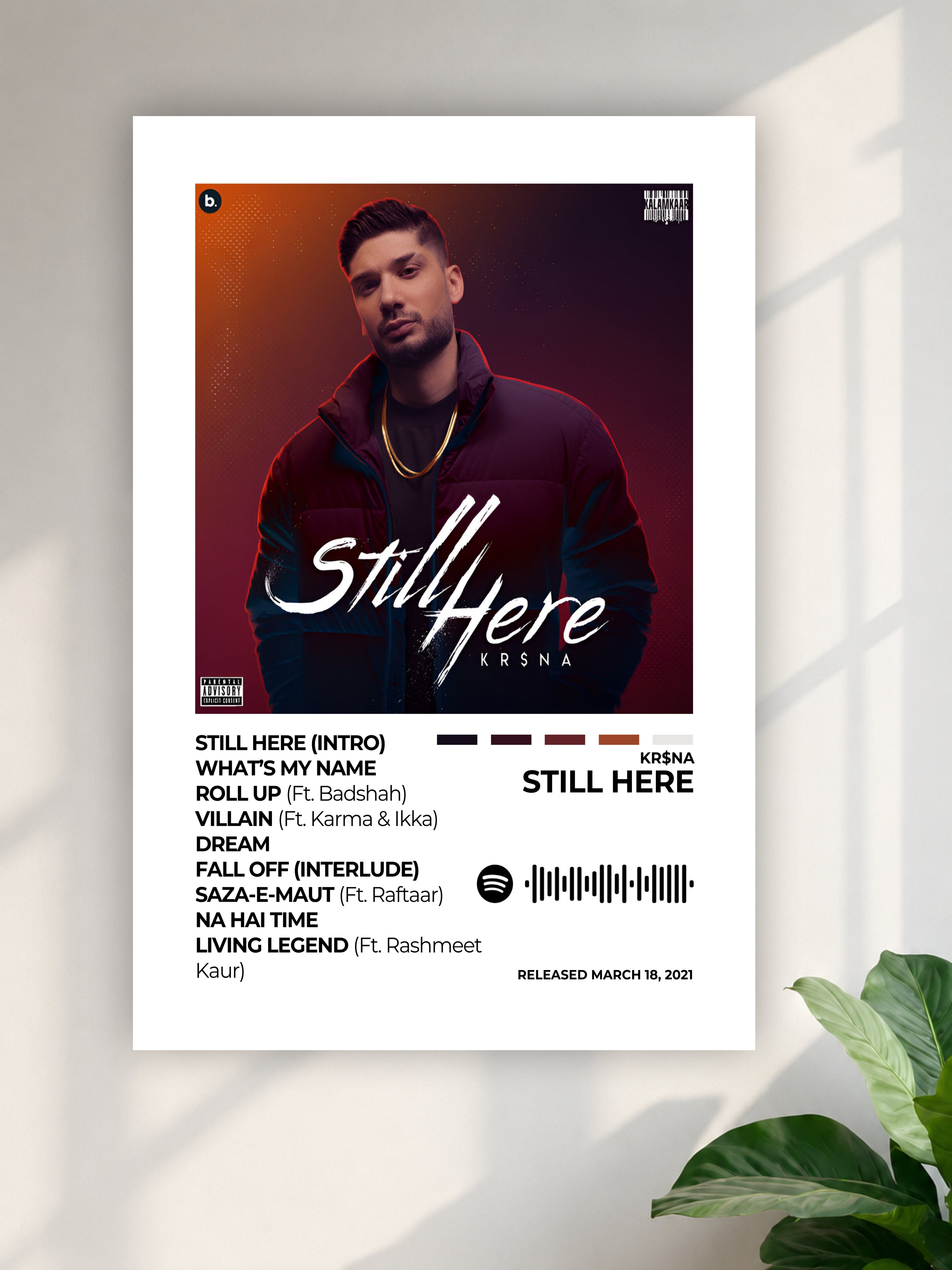 KR$NA "Still Here" Album Poster