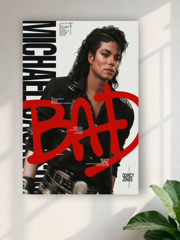 Michael Jackson BAD Album Poster
