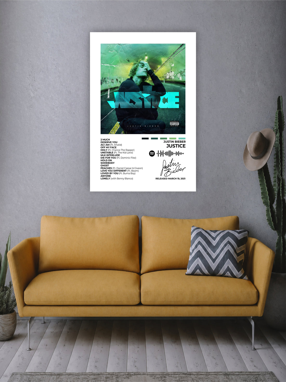 Justin Bieber Justice Album Poster