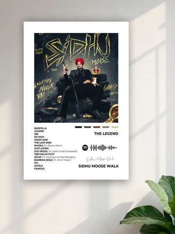 Sidhu Moose Wala The Legend Poster