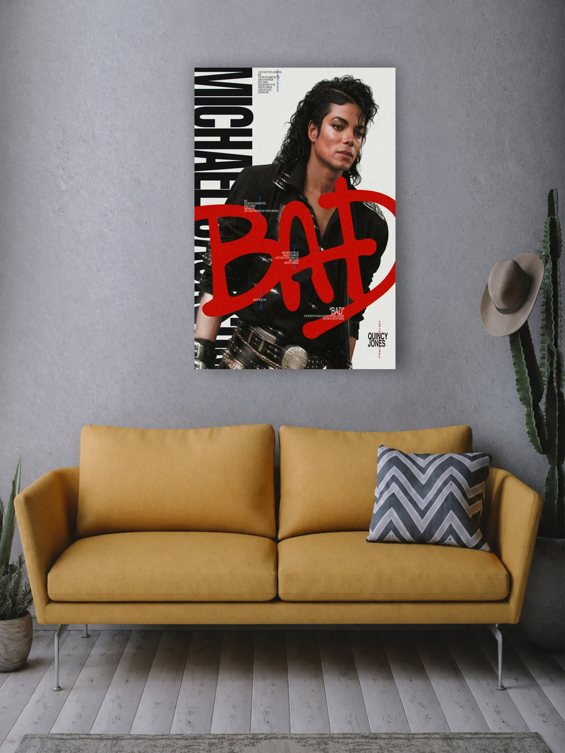 Michael Jackson BAD Album Poster
