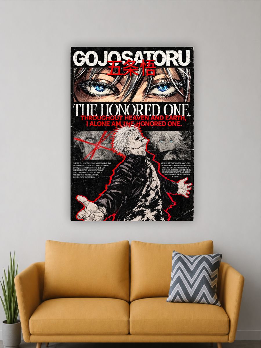 Gojo Satoru Anime Wall Poster