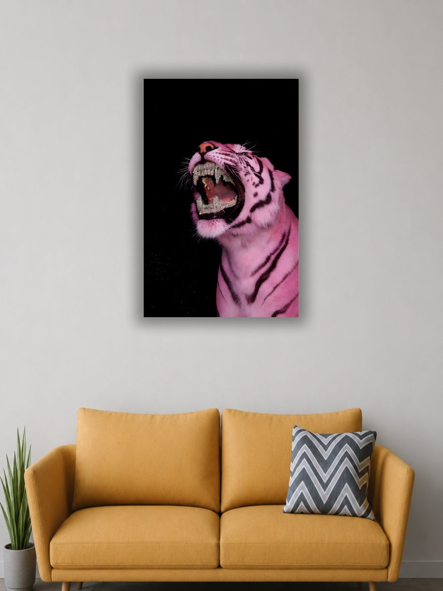 Pink Tiger Luxury Wall Poster|Single Poster