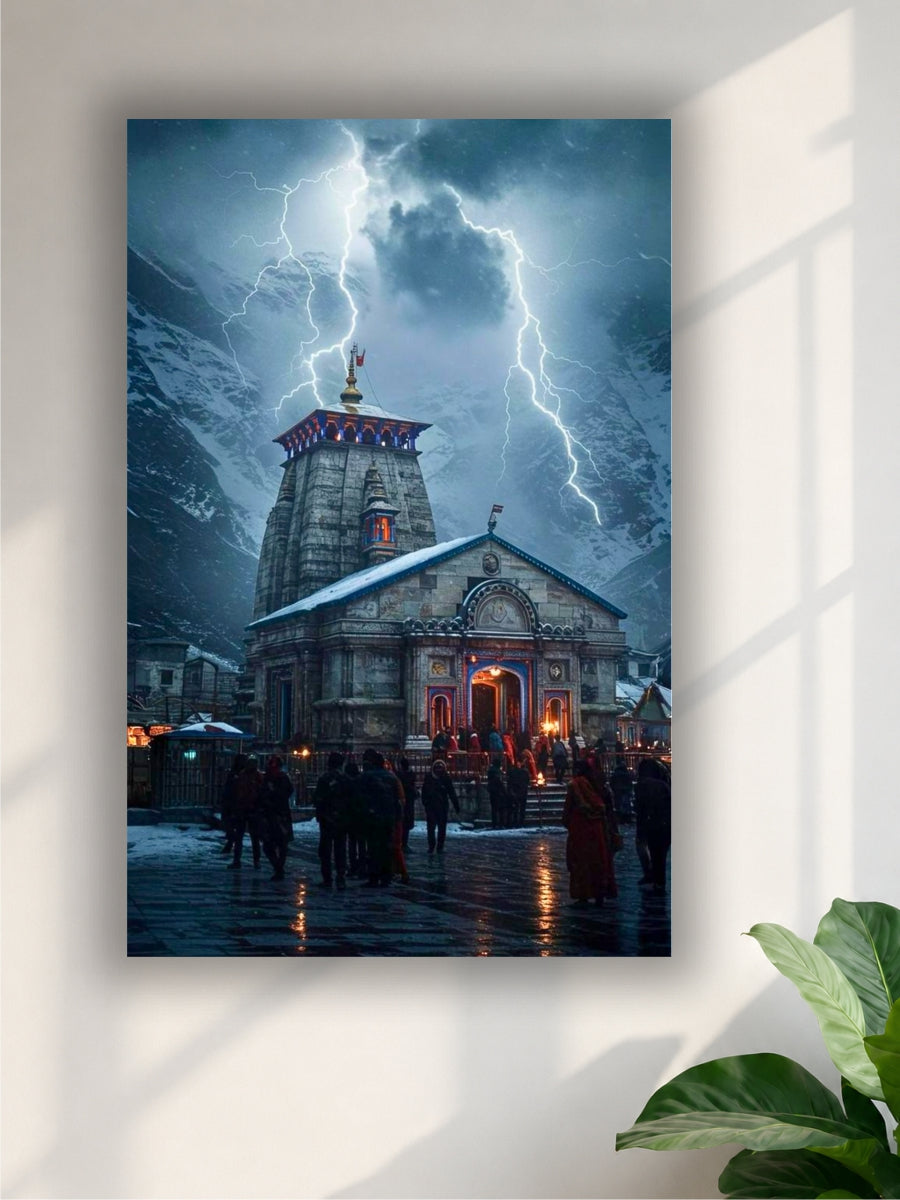 Kedarnath Temple Poster | Mahadev Kedarnath Wall Art