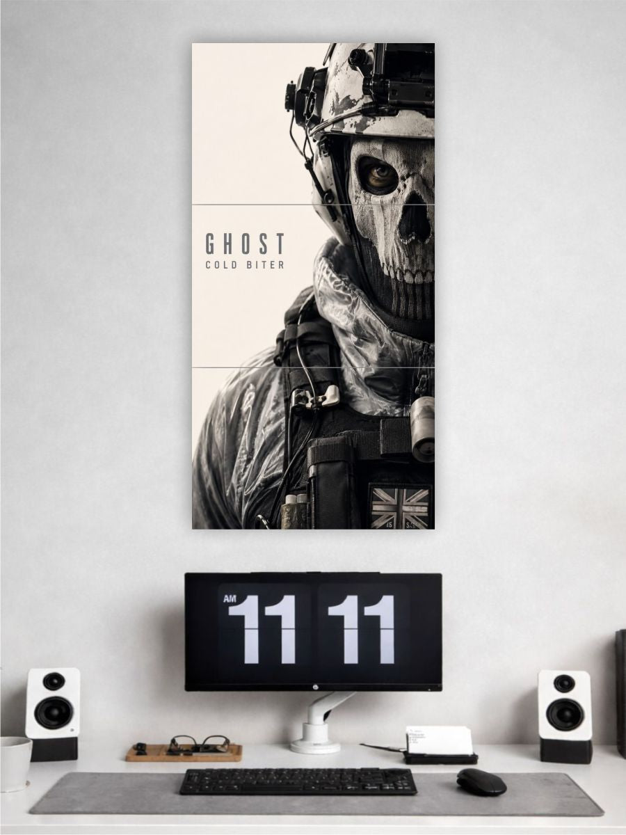 Ghost Gaming Wall Poster | Skull Soldier Poster