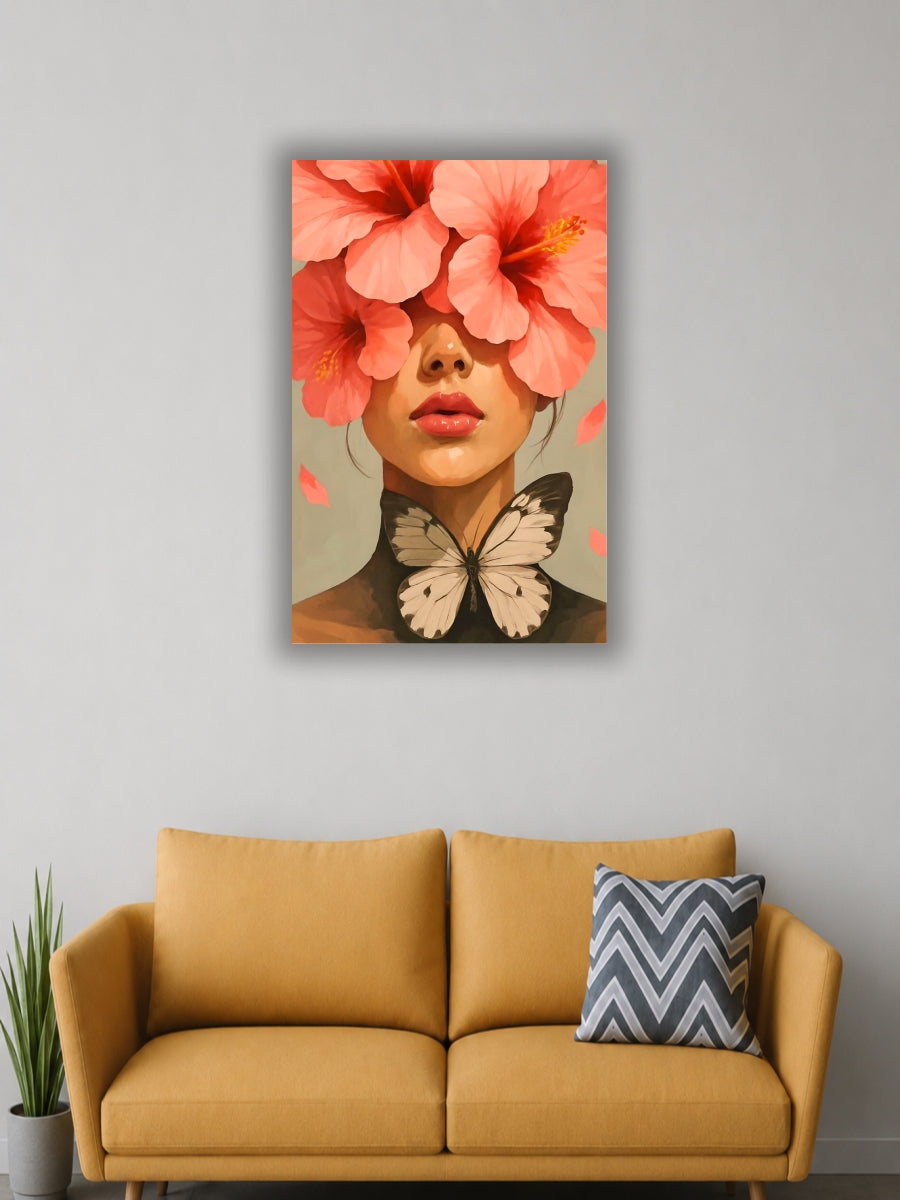 Floral Beauty Butterfly Wall Poster | Single poster