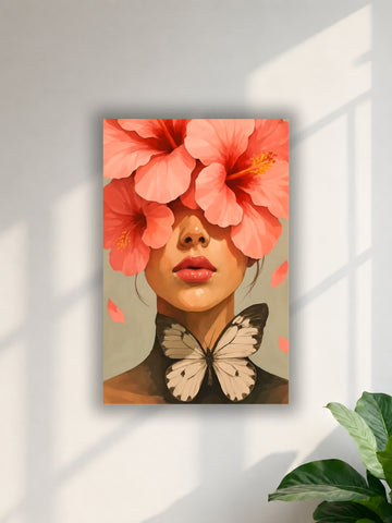 Floral Beauty Butterfly Wall Poster | Single poster