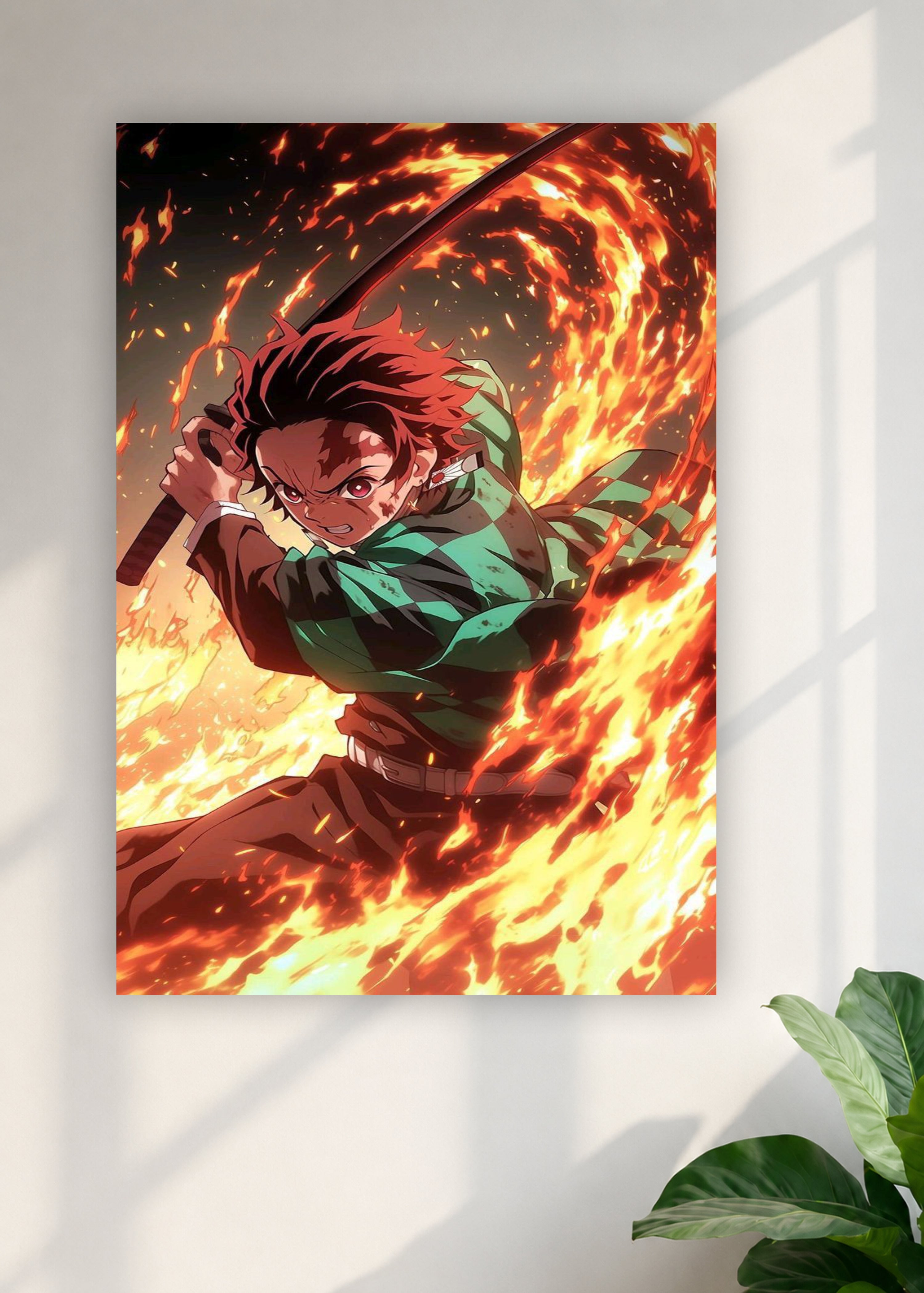 Demon Slayer Tanjiro Kamado Flame Breathing Action Anime