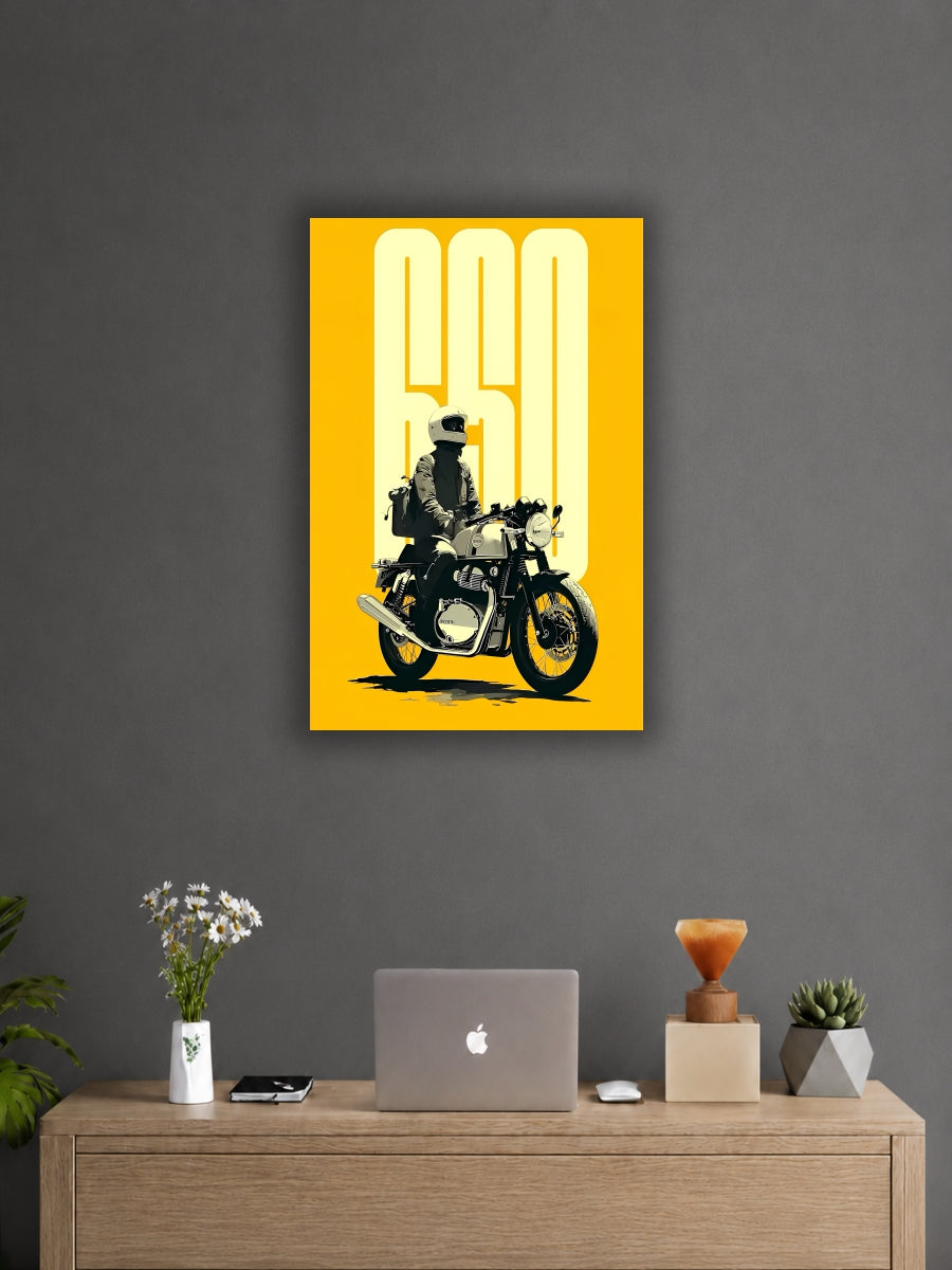 GT 650 Classic Rider Motorcycle Wall Poster |Single Poster