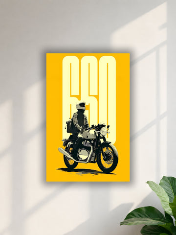 GT 650 Classic Rider Motorcycle Wall Poster |Single Poster