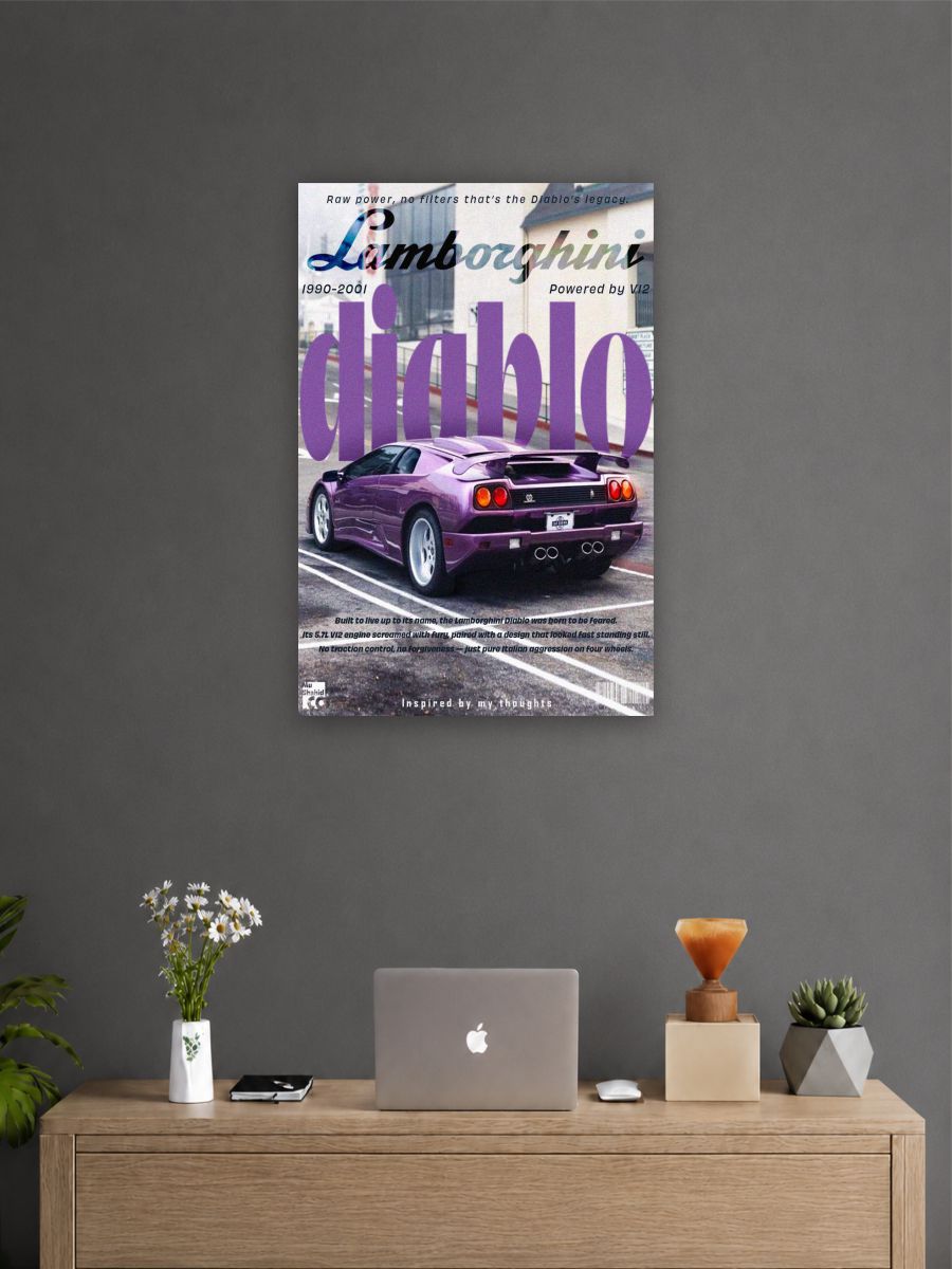 Lamborghini Diablo Purple Car