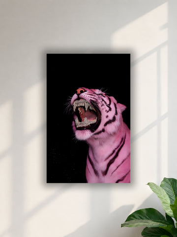 Pink Tiger Luxury Wall Poster|Single Poster