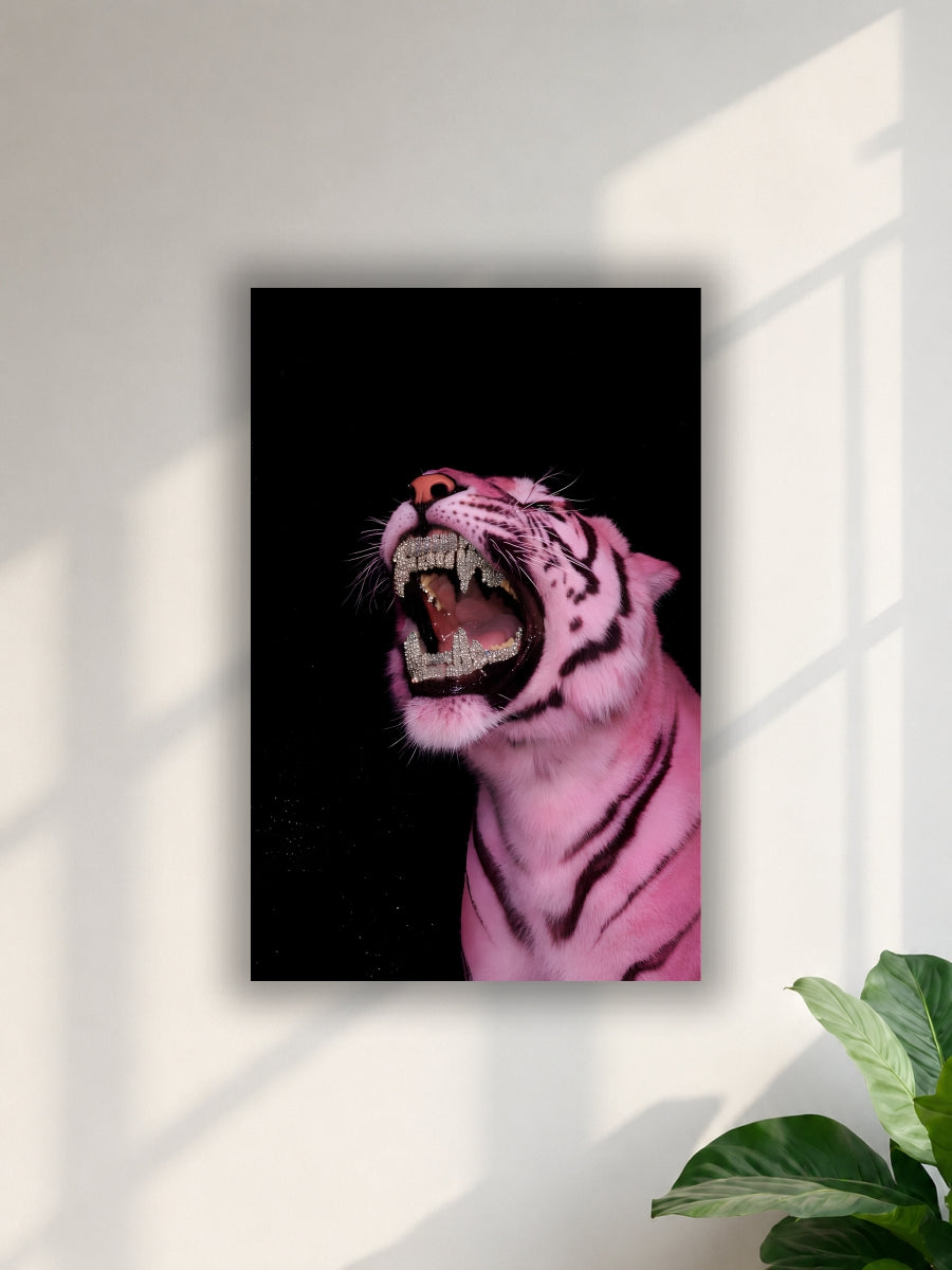 Pink Tiger Luxury Wall Poster|Single Poster