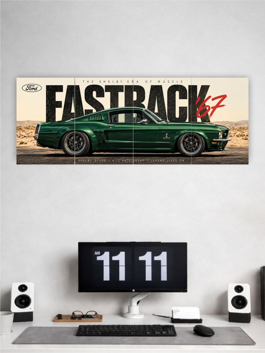 Ford Mustang Shelby GT500 Wall Poster SET 4