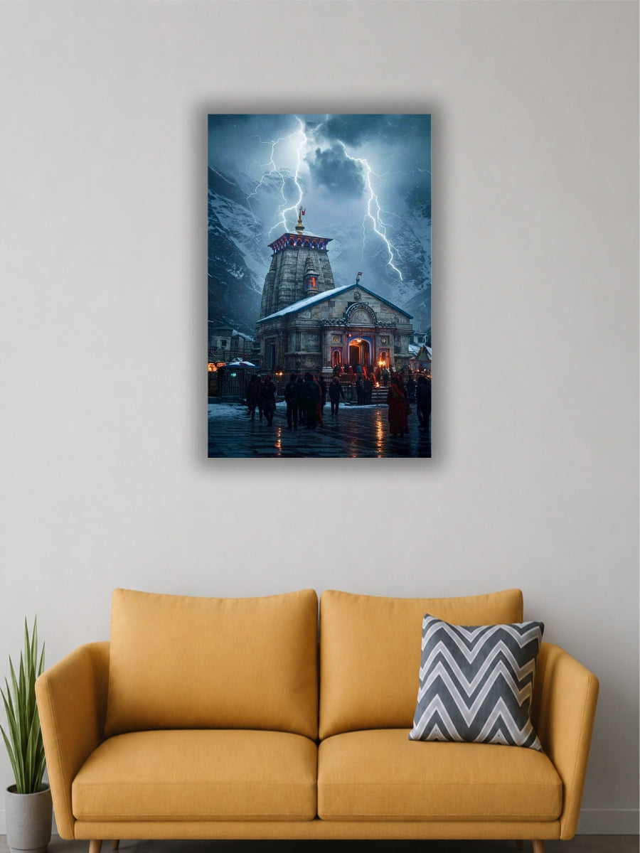 Kedarnath Temple Poster | Mahadev Kedarnath Wall Art