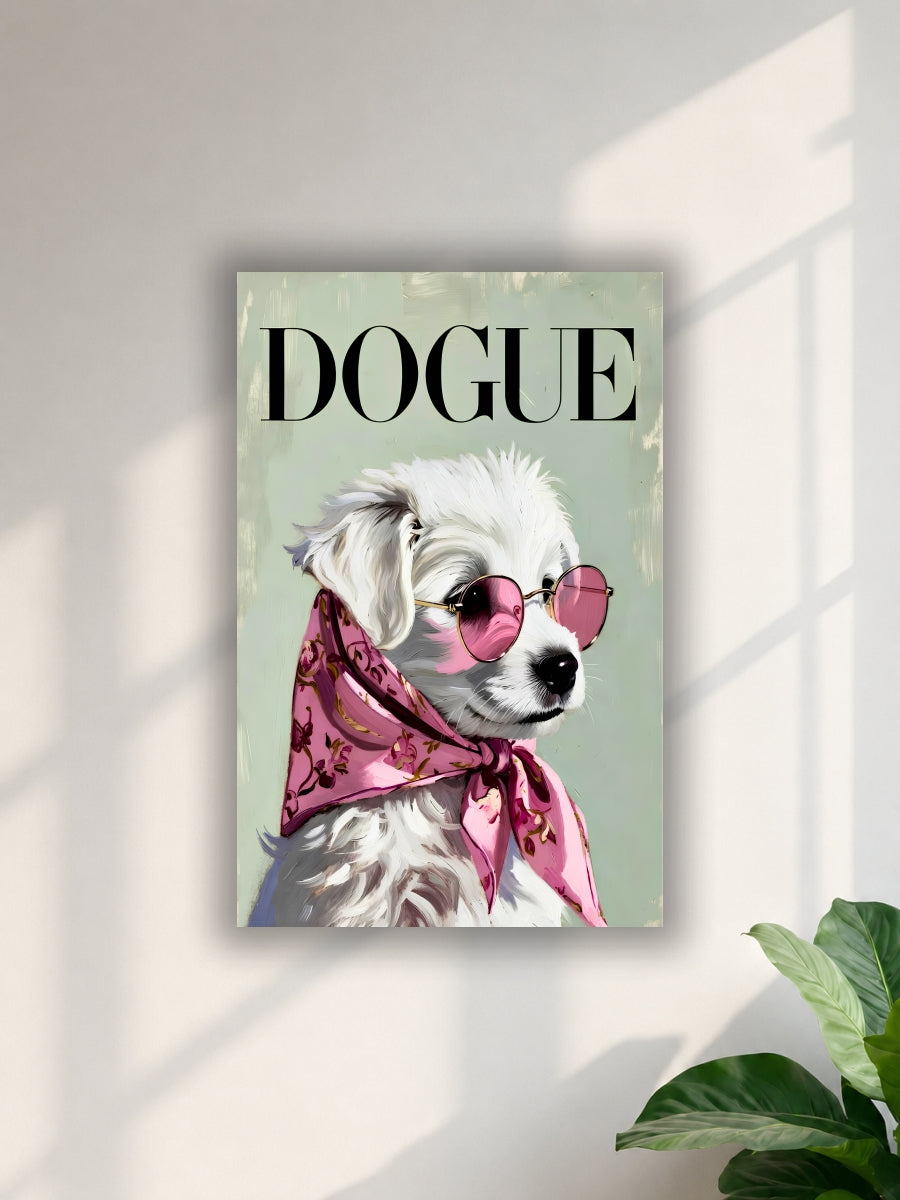 Vogue Fashion Dog Wall Poster | Single Poster