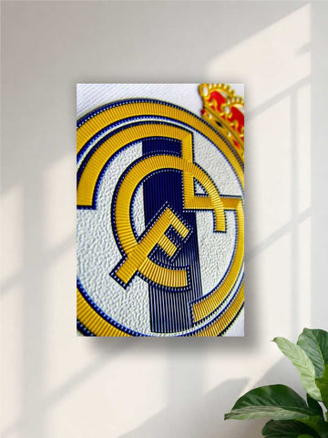 Royal Crown Money Wall Poster | Gold Blue Luxury Wall Art