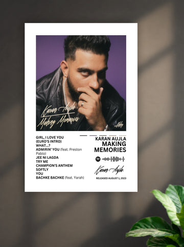 Karan Aujla Making Memories Album Poster