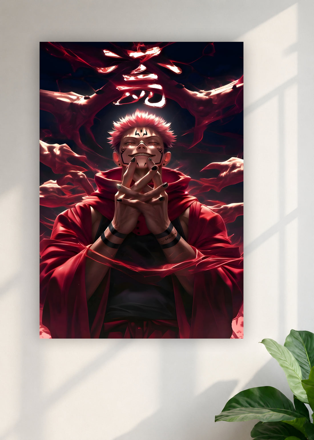 Jujutsu Kaisen Ryomen Sukuna Dark Aura Anime Wall Poster