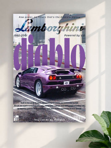 Lamborghini Diablo Purple Car