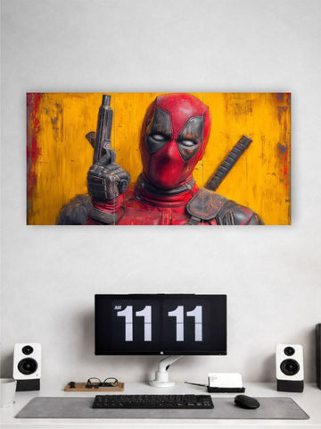 Deadpool Wall Poster | Red & Black Marvel Superhero