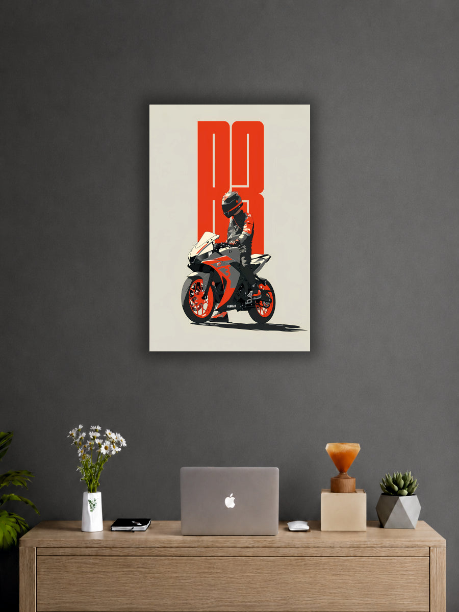 Yamaha R3 Sport Bike Rider Poster |Single Poster