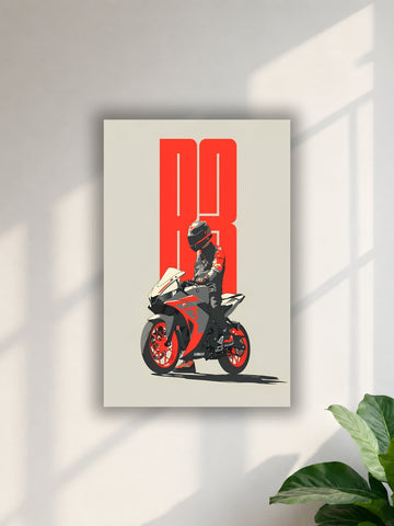 Yamaha R3 Sport Bike Rider Poster |Single Poster