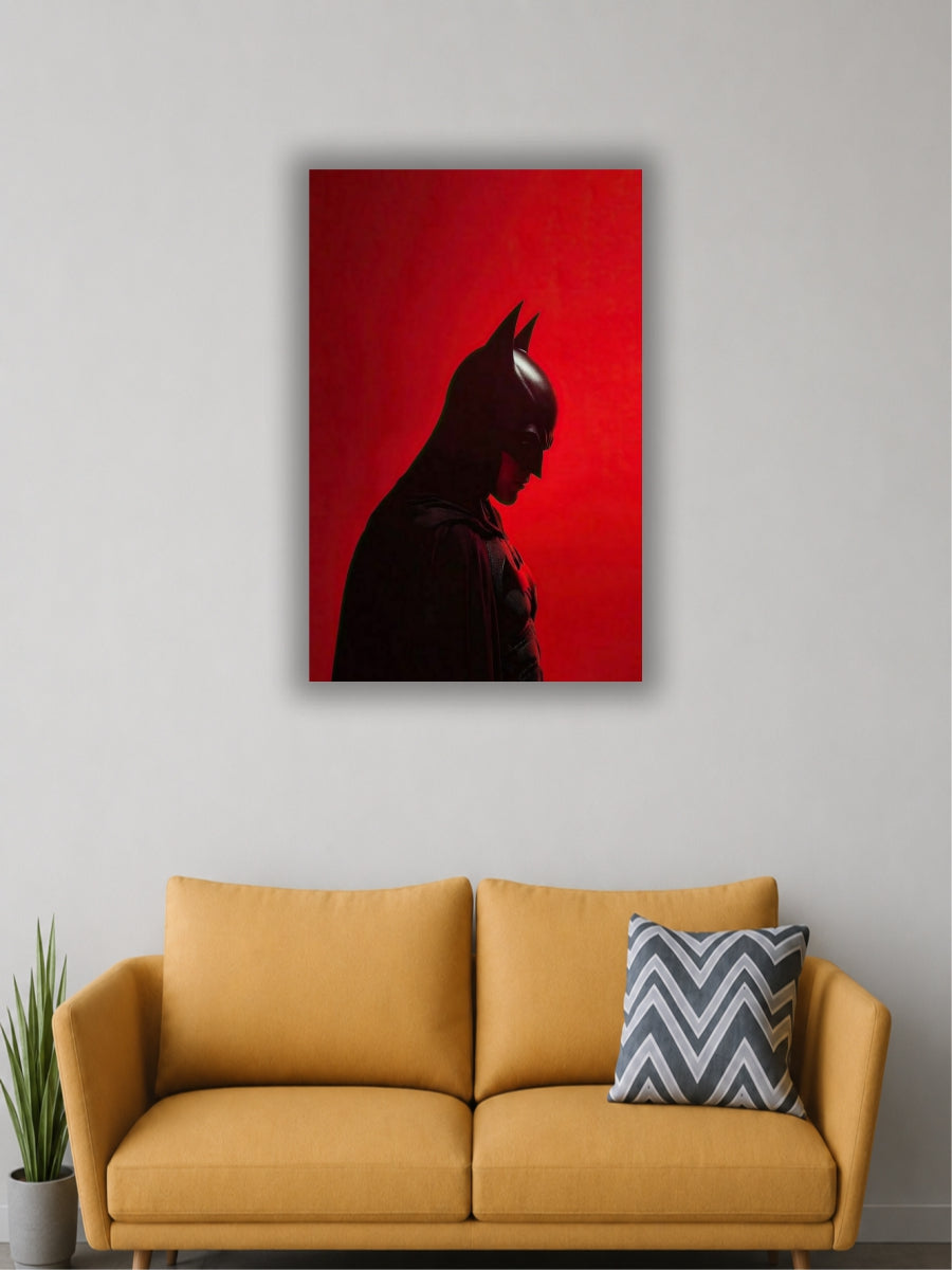 Batman Poster for Wall | Dark Knight Red Aesthetic Poster | Single Poster
