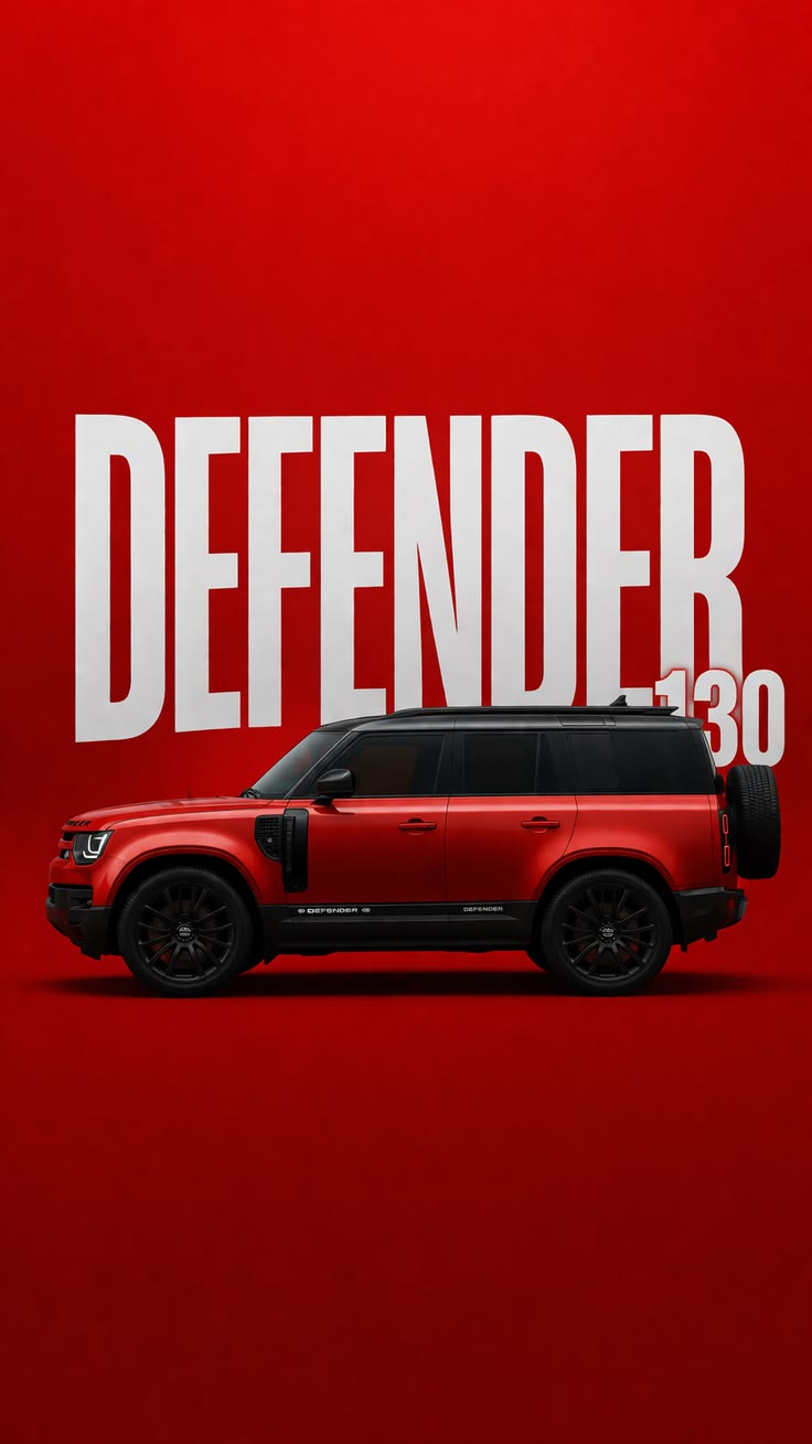 Defender 130 SUV wall art frame